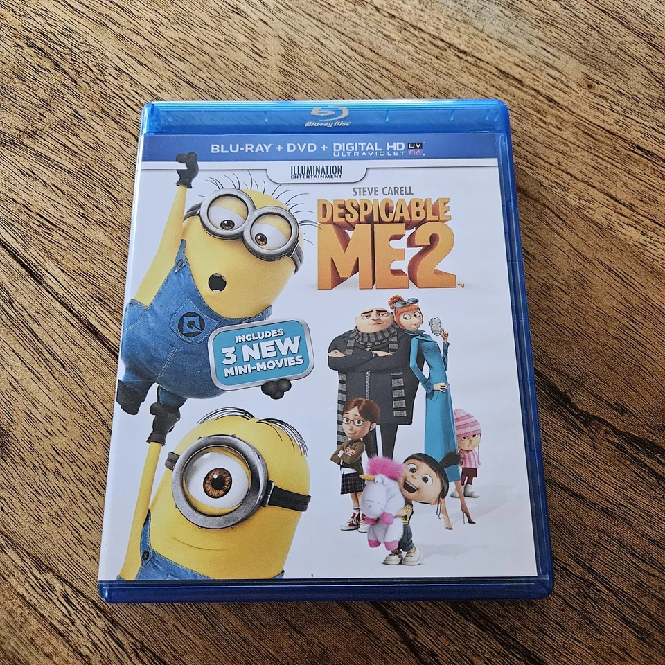 Despicable Me 2 (Blu-Ray + DVD) Family Comedy Gru Minions - Image 1 of 3