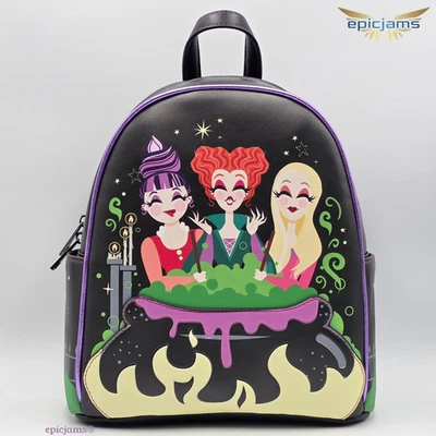 Mini Mochila Disney Hocus Pocus The Sanderson Sisters Cauldron Brilla en la Oscuridad Foto 1 de 4