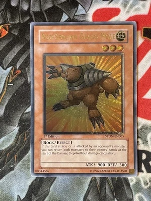 YU-GI-OH! NEO SPACIAN GRAND MOLE 1ST STON-EN005 ULTIMATE RARE 003 Near Mint NM - Image 1 of 4