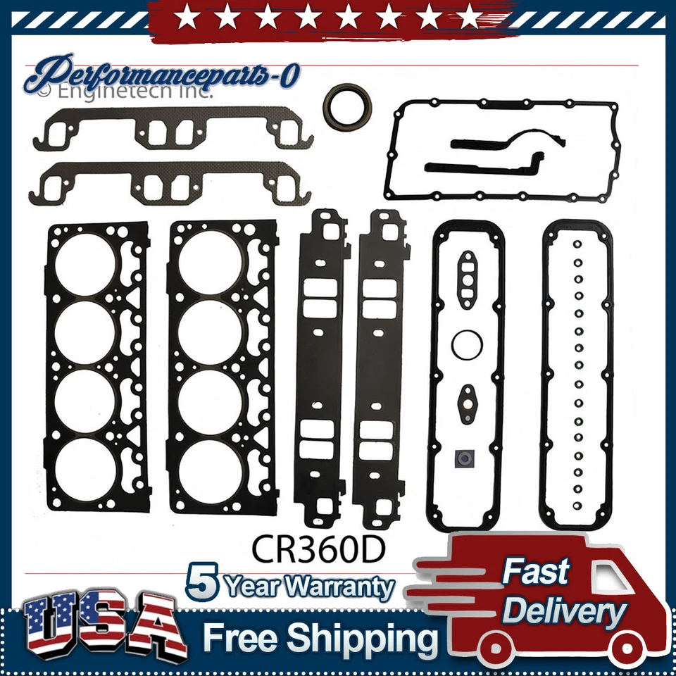 Juego de juntas de motor para Jeep Grand Cherokee 1998 5,9 L V8 Foto 1 de 1