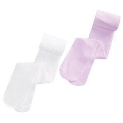 TRIMFIT Niñas 2-pk. Medias opacas talla 4-6 marfil texturizadas y púrpura lila nuevas Foto 1 de 4