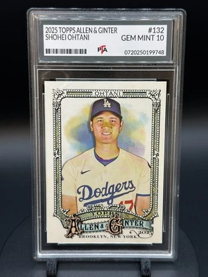 2025 Topps Allen & Ginter Shohei Ohtani Los Angeles Dodgers GEM MINT PTA 10🔥 - Image 1 of 2