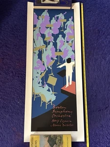 Boston Symphony Orchestra Poster Print 34x13 Seiji Ozawa Rare Limited Edition - Picture 1 of 1