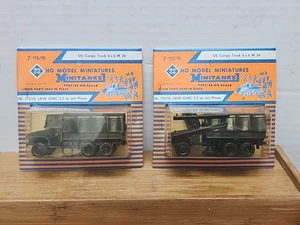 2 × Roco Minitanks US M-34 GMC 2.5 T 6x6 Troop / Cargo Truck New - Picture 1 of 3