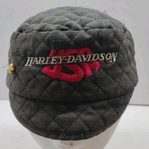 De colección Harley Davidson EE. UU. Acolchado Soldadores Tapa Barra/Escudo en la parte delantera S/M con pasador de cerdo - Imagen 1 de 6