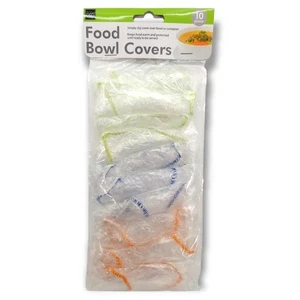 10-teiliges wiederverwendbares Fitted Food Schüssel Cover Set - 3 Größen passend von 7 Zoll bis 14 Zoll Schüsseln - Bild 1 von 4