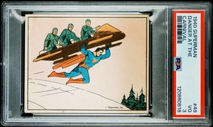 1940 SUPERMAN CARD #49 DANGER AT THE CARNIVAL PSA 3 VG HIGH NUMBER GUM INC. - Picture 1 of 2