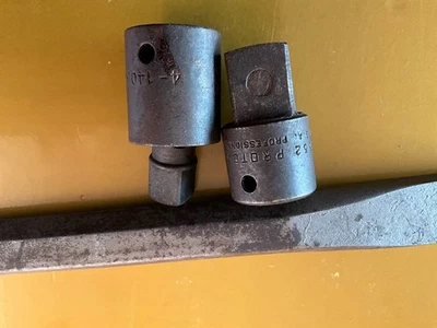 VTG.CHISEL M7/8”,DEEP IMPACT SOCKET 1/2”ADAPTER SWIVEL,PROTO#7652 MALE IMPACT  - Image 1 of 4