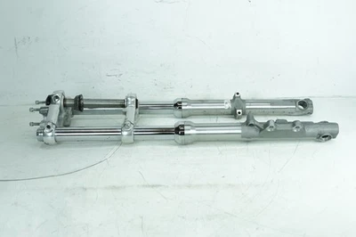 2012 Harley Sportster XL883 OEM Front Triple Tree Set & LH RH Fork Legs Sliders - Image 1 of 4