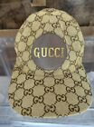 GUCCI GG logo hat cap baseball cap cotton Beige/Gold Size L
