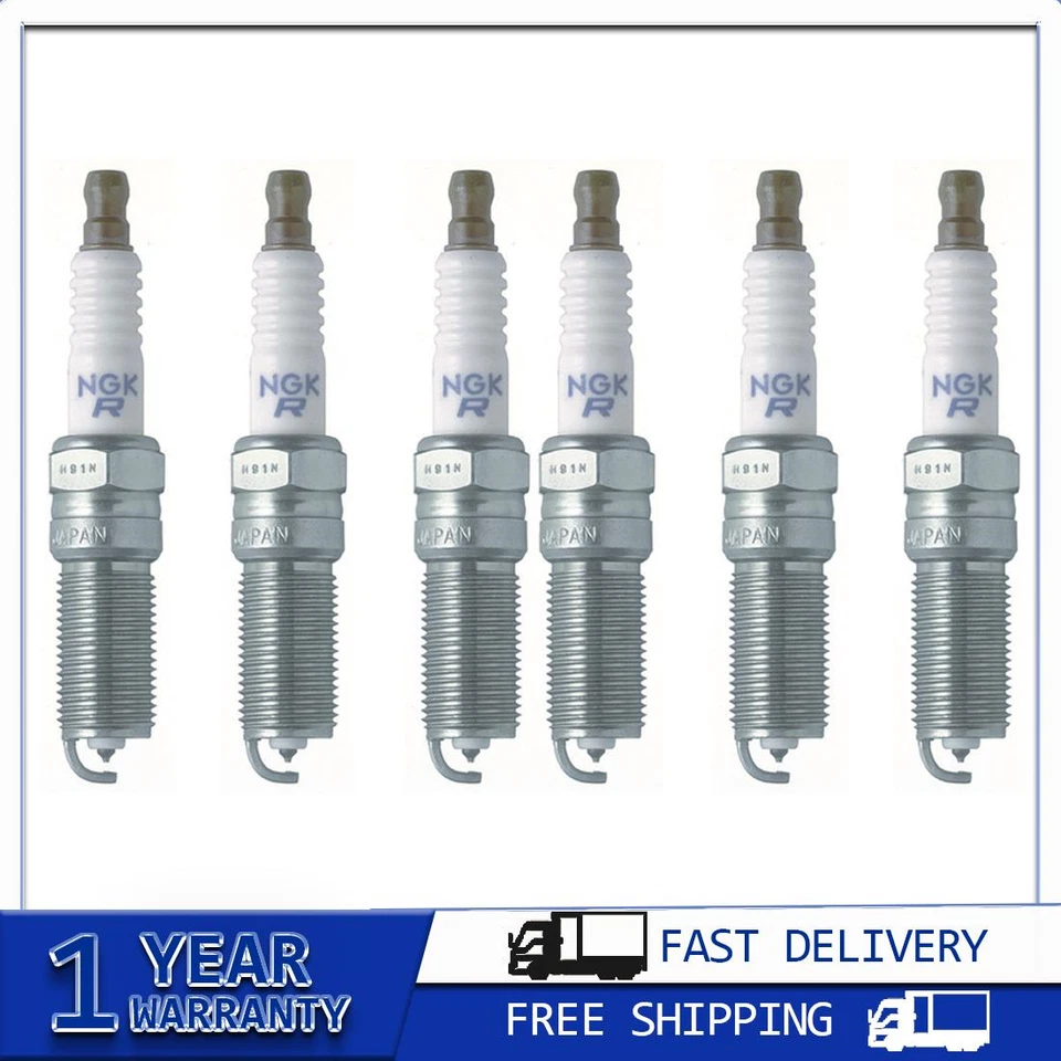 Kit de bujías láser platino NGK de 6 piezas para Chevrolet Trailblazer EXT 2002-2005 Foto 1 de 3