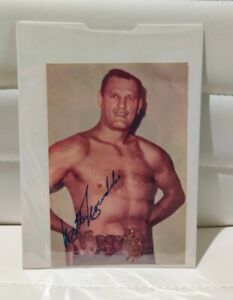 "KILLER" Walter Kowalski Signed Autograph Photo Wrestler 6X5 VINTAGE WRESTLING 