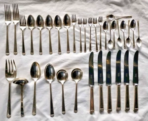 Silberbesteck Lot 1847 Rogers Bros Jubiläumsmuster Silverplate Insico Servieren - Bild 1 von 24