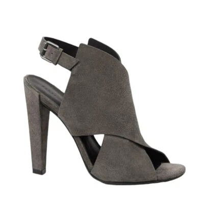 Tacones AllSaints All Saints Ulla gris oscuro gamuza punta abierta talla 38 7,5 Foto 1 de 4