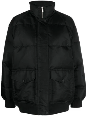 Chaqueta de bombardero Theory de gran tamaño acolchada Aero Nylon en negro talla P/S Foto 1 de 4