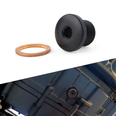 Fit For Suzuki SP370 1978 SP400 1980 Magnetic Oil Pan Drain Plug Bolt Washer - Image 1 of 4