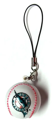 MIAMI MARLINS DANGLER 1" ROUND MINI BALL NEW LICENSED MLB CHARM ORNAMENT Cover