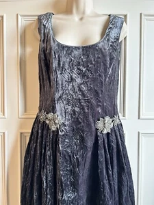 Alberta Ferretti Velvet Dress, Size 12, RRP £850, BNWT, Stunning Cocktail Dress - Picture 1 of 7