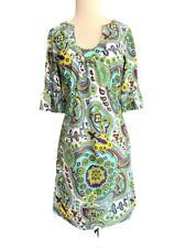 Small Jude Connally Paisley Stretch Bell Flare Sleeve Dress