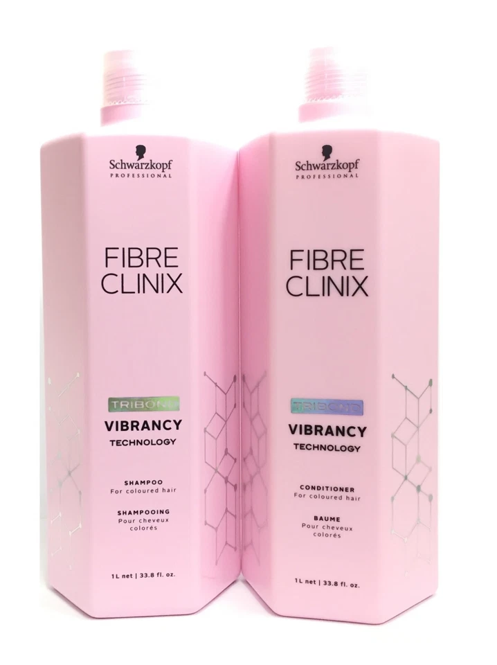 (2 PACK) Schwarzkopf Fibre Clinix Vibrancy Shampoo & Condioner Liter Duo,33.8 oz - Image 1 of 1