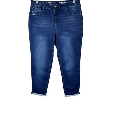 Laurie Felt Women's Pull-on Knit Crop Girlfriend Clean Jeans Medium Size 14 - Image 1 of 2