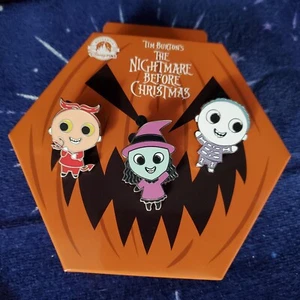 Alfileres de barril de choque con cerradura 2022 parques Disney Pesadilla antes de Navidad caja misteriosa - Imagen 1 de 4