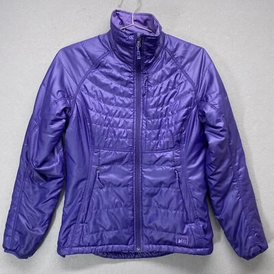 Chaqueta REI para mujer XS púrpura acolchada ligera cremallera completa Foto 1 de 4