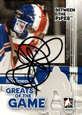 John Davidson - Signed 2007-08 ITG Between The Pipes Greats Of The Game #81 - Image 1 of 2