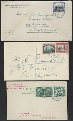 ЮГО-ЗАПАДНАЯ АФРИКА 1930-е ПЕРВЫЙ ПОЛЕТ НА ИМПЕРСКИХ АВИАЛИНИЯХ ВИНДХУК В КИМБЕРЛИ + - Изображение 1 из 2