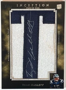2011 Topps Inception One Of One Ryan Mallett Auto RC #AL-RM Jumbo Relic 1/1 - Picture 1 of 3