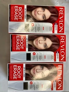 3 Pack Revlon Permanent Root Erase 4B Burgundy Hair Color Touch Up Discontinued - Picture 1 of 3