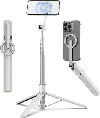 68" Magnetic Selfie Stick Tripod with Remote & Magsafe Mount - Image 1 of 4