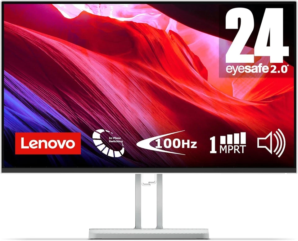 Monitor PC Lenovo L24i-4A 24 pulgadas | FHD, 1080p, 48-100Hz, IPS, 4ms, VGA y...  - Imagen 1 de 1