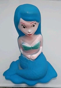 Vintage MEERJUNGFRAU Kunststoff quietschend 6 in Figur Badewannenspielzeug, selten - Bild 1 von 4