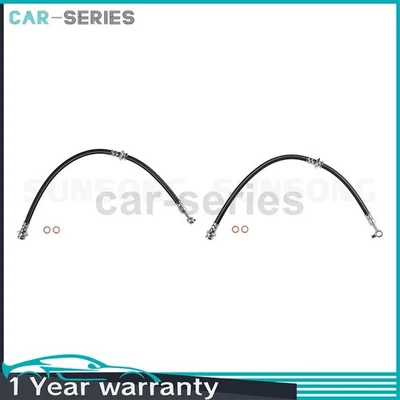 Par de mangueras de línea de freno delantero Sunsong para Nissan Máxima 2016 2017 Foto 1 de 4