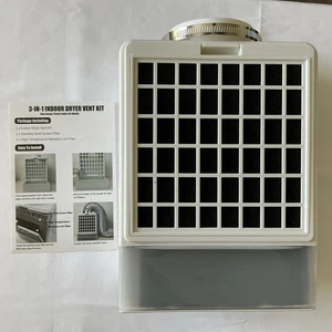 3-IN-1 Indoor Dryer Vent New in Box White - Picture 1 of 5