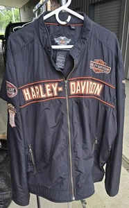 Chaqueta ligera Harley-Davidson con cremallera y logotipo bordado de Harley-Davidson 3XL - Imagen 1 de 4