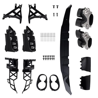 Difusor de para-choque traseiro A45 Look para Mercedes classe A W177 com pontas 2018-2022 brilhante - Imagem 1 de 4