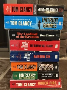 Tom Clancy Jack Ryan Series 7 pb book lot - Picture 1 of 9