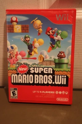 New Super Mario Bros. Wii (Nintendo Wii, 2009) *Complete CIB* Tested - image 1 of 4