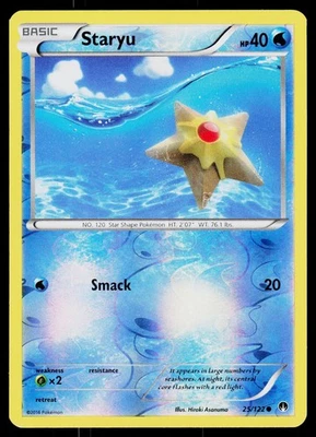 Staryu 25/122 XY - BREAKpoint Common Reverse Holo - Image 1 of 2