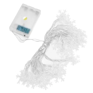  20LED USB Snowflake String Lights Warm White Christmas Decor Party Wedding - Picture 1 of 12