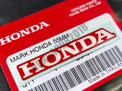 FOR HONDA TEXT STICKER LOGO DECAL EMBLEM FUEL TANK FAIRING WHITE - RED 55 mm 1PC — 第 1/4 张图片