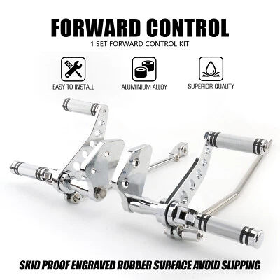 Forward Controls Kit Foot Pegs For Harley Dyna Street Bob Super Glide Low Rider - Image 1 of 4