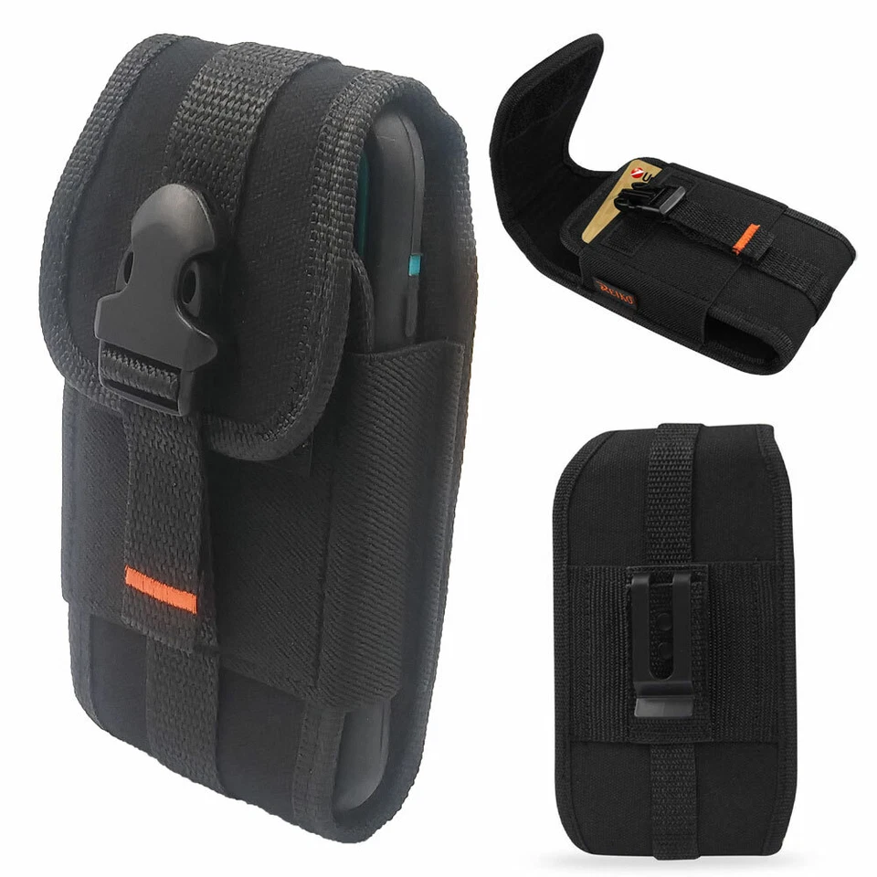 Reiko Rugged Pouch Phone Case - Black (PH09B)