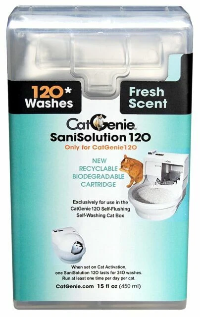CatGenie 120 SaniSolution SmartCartridge, Fresh Scent, 15 Fluid Ounce - Image 1 of 1