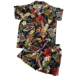Royal Hawaiian Creations Vintage Toddler Child Size 4 Shirt Short Set 2 Piece - Picture 1 of 10