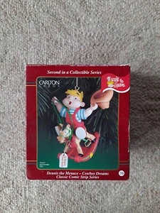 Carlton Cards Dennis The Menace Cowboy Dreams Christmas Ornament - Picture 1 of 7