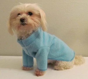 Blue Long Sleeve Shirt Dog Puppy Teacup Pet Apparel Clothes XXXS - Large - Picture 1 of 1