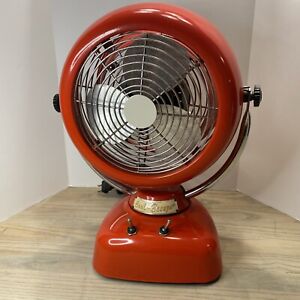 *READ* - Retro Red - Cool~Breeze - Tilting Metal Air Circulator - Red Desk Fan